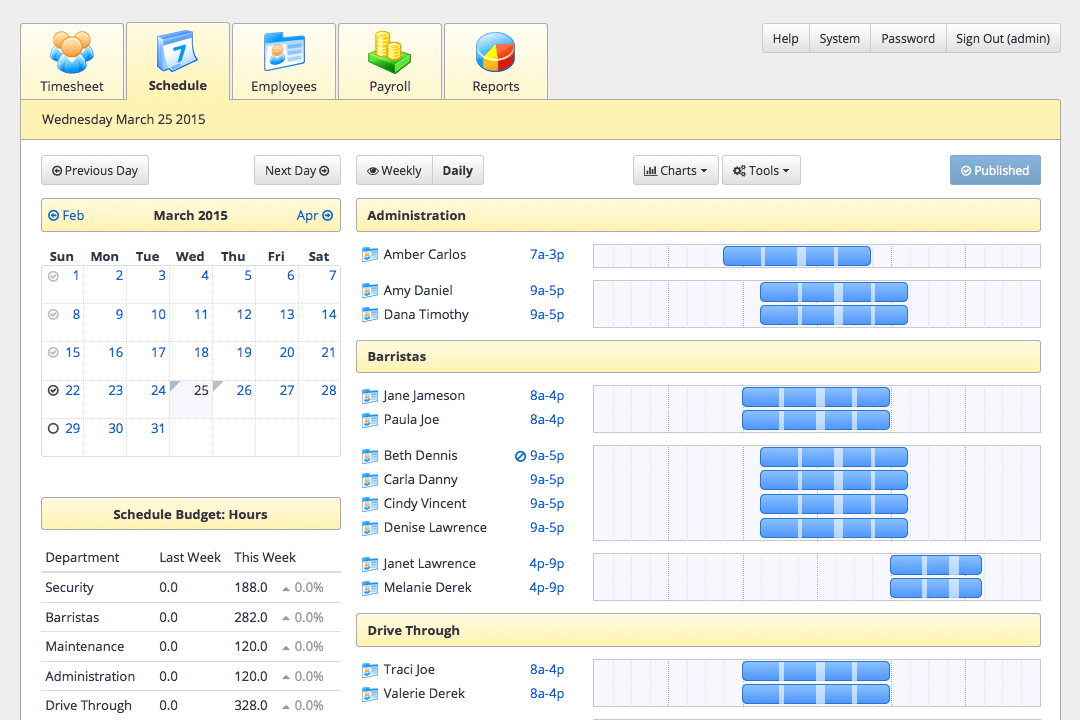 employee work scheduling software